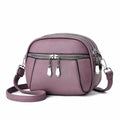 Solid Color Small Round Bag