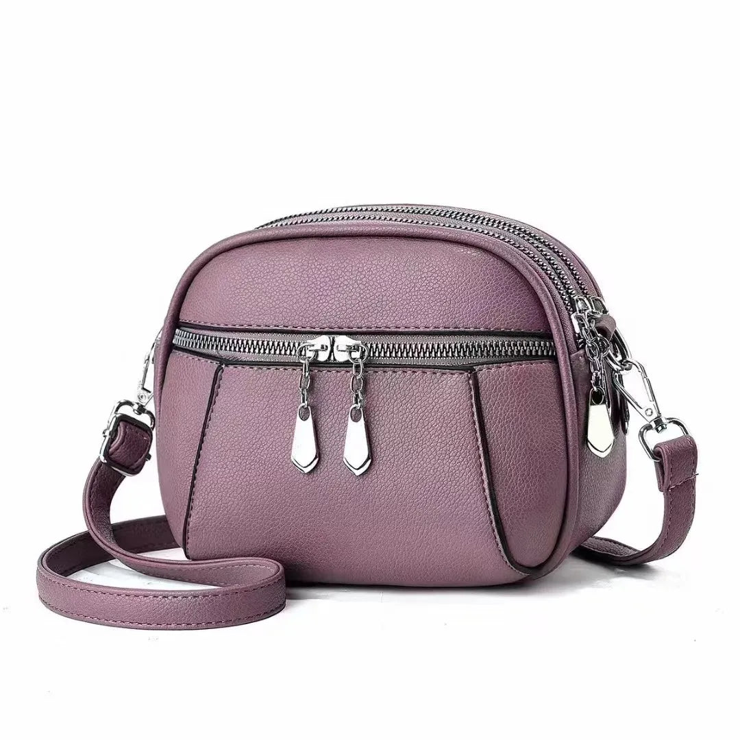 Solid Color Small Round Bag