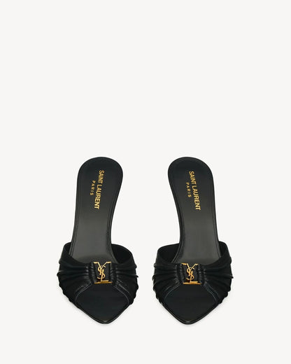 BABYLONE MULES IN SMOOTH LEATHER