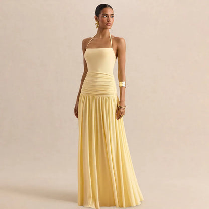 Strap Waist-Cinching Slimming Ruched Dress For Women